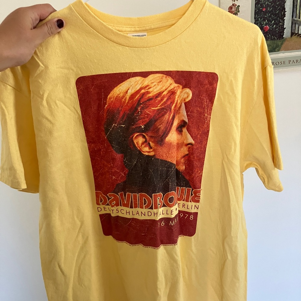David Bowie vintage oversized concert t shirt